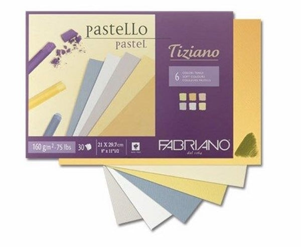 Fabriano Tiziano Pastel Paper - Soft Colours 12x16