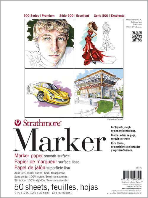 Strathmore Marker Paper Pads 500 Series 9x12