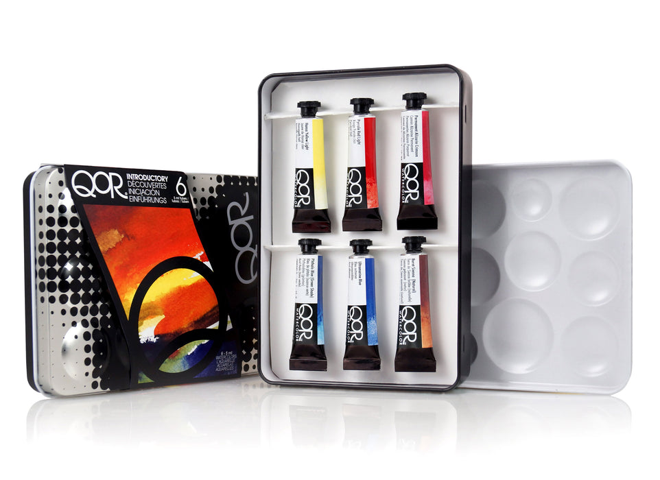 QOR Watercolour Set/6 5ml Tubes - Introductory