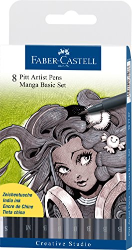 Faber-Castell PITT Artist Pen Manga Basic Set/8