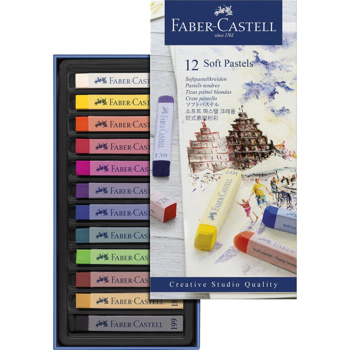 Faber-Castell Creative Studio Soft Pastels 12/Set