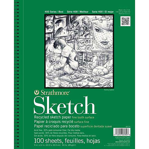 Strathmore Sketch Paper Pads 400 Series Recycled 11x14