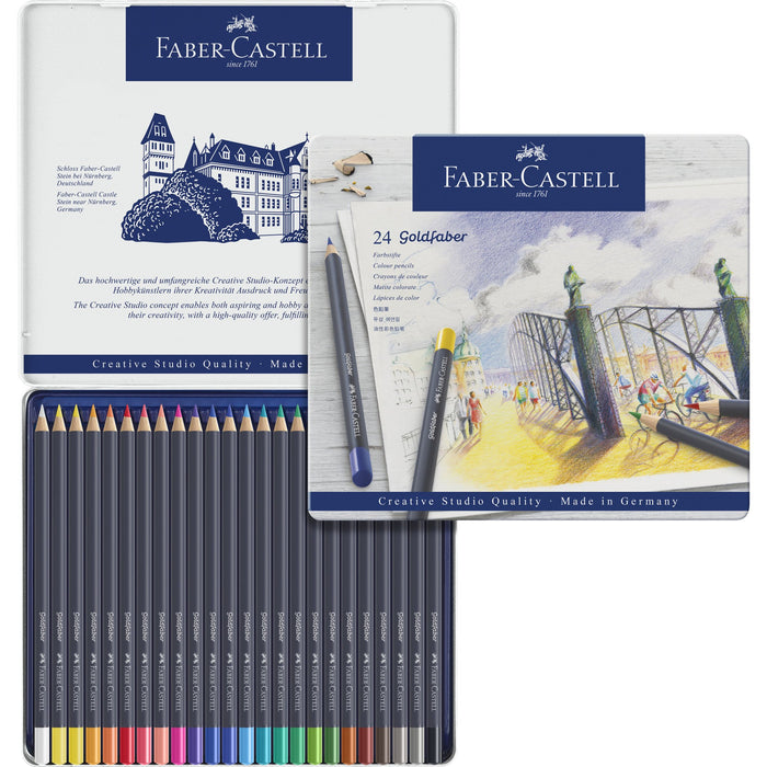 Faber-Castell Goldfaber Colour Pencil Tin Set/24