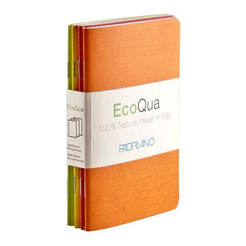 Fabriano EcoQua Pocket-Sized Notebook 4/Pack - Warm