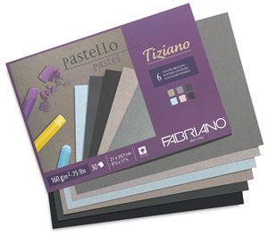 Fabriano Tiziano Pastel Paper - Flecked Colours - 8x12