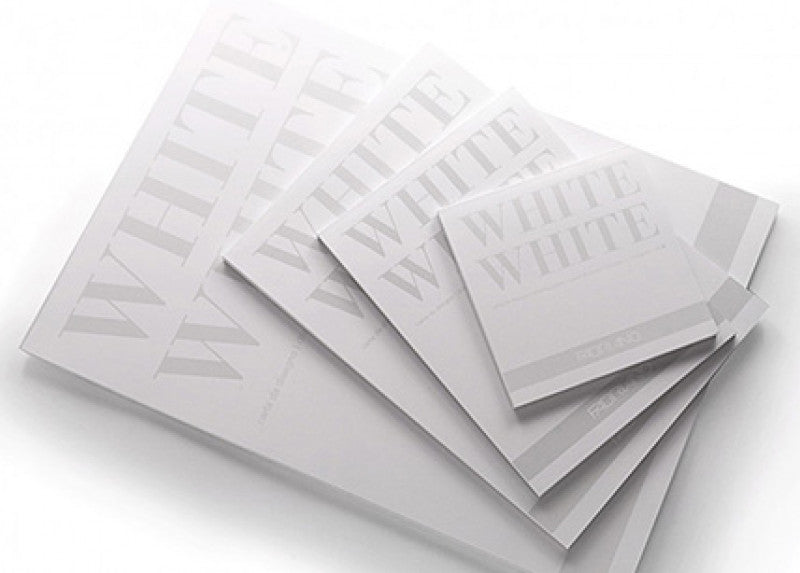 Fabriano White White Drawing Paper Pad 8.5x12