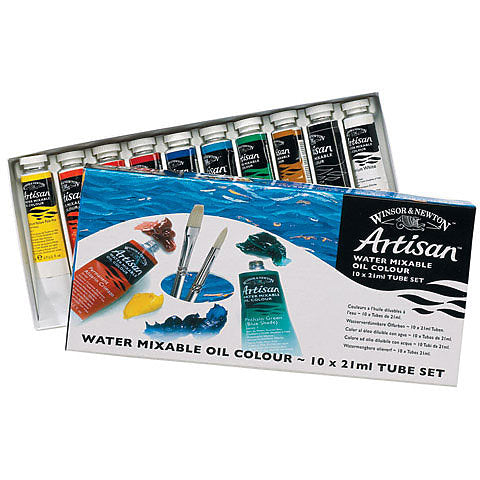 Winsor & Newton Artisan Water Mixable Oil Colour 10/Set 21ml