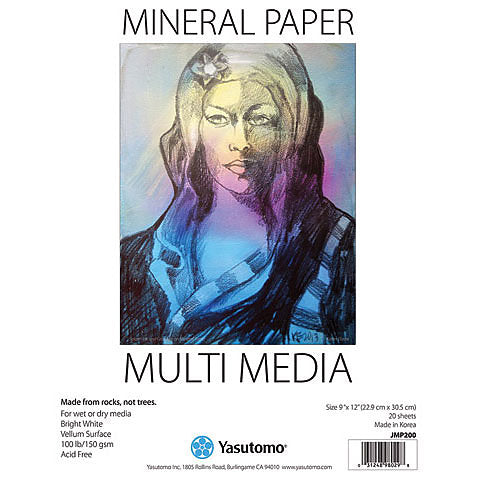 Yasutomo Mineral Paper Mixed media 11x14 20 Sheets