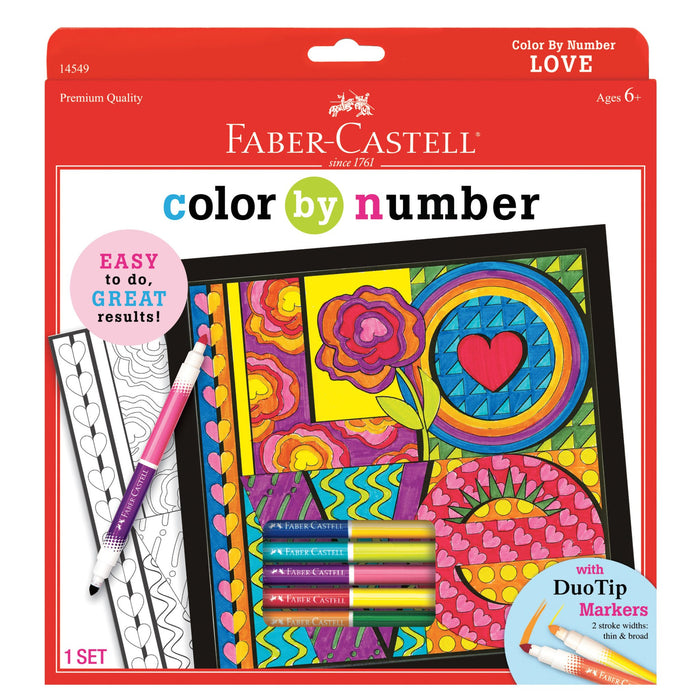 Faber-Castell Colour by Number Love Set