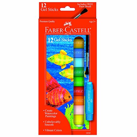 Faber-Castell Gel Sticks With Brush Set/12