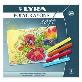 Lyra Polycrayons Soft Set/24