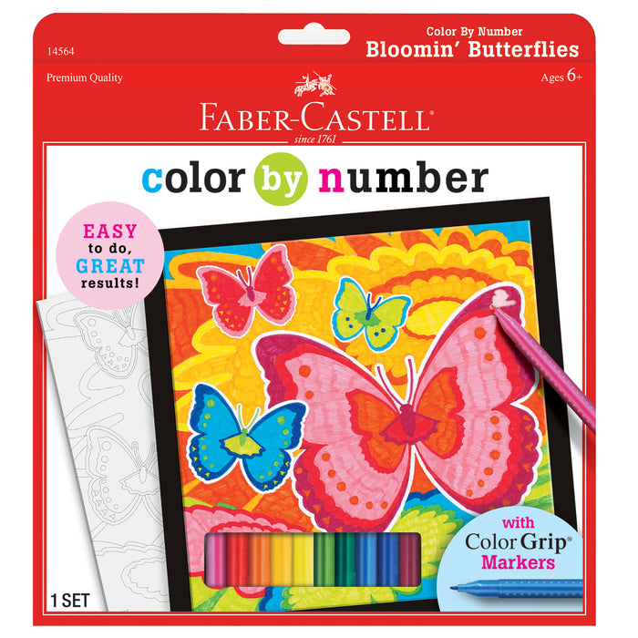 Faber-Castell Colour by Number Blooming Butterfly Set