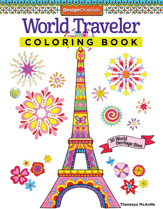 Design Originals World Traveler Colouring Book